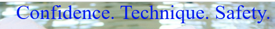 Confidence, Technique, Safety text in blue.